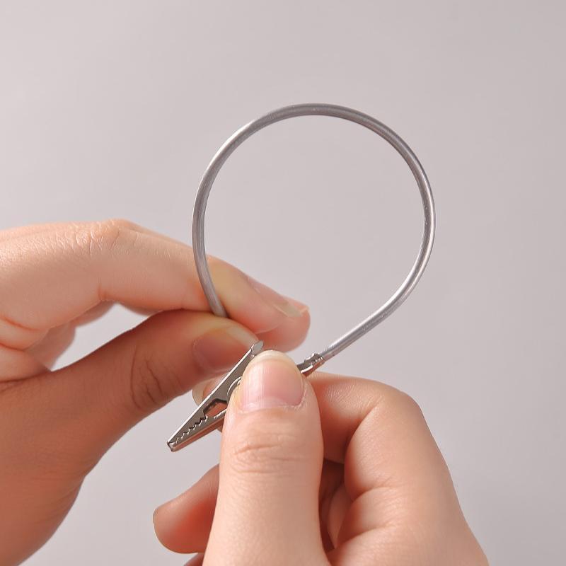 Porta zampironi portatile a doppia estremità Clip Supporto per bastoncini d'incenso rotti Rastrelliera per zampironi Clip per cartellini Portacarte