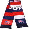 KNK 2026 Soccer Fan Scarf – Double Sided Reversible Football Supporter Scarf with Soft Velvet Feel Muffler USA