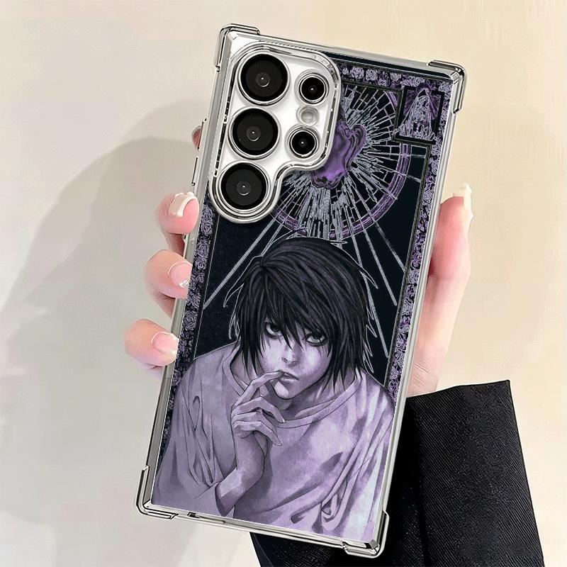 N-Notes D-Deaths L Lawliet Soft Phone Case For Samsung Galaxy S26 Ultra S25 Edge S24 FE S23 Plus S22 S21 + S20 Plating Anti-Fall