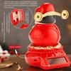 Solar Powered God Of Fortune Sculpture ABS Car Ornaments Nodding Lucky Wealth Statue  Festive Gifts