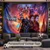 World of Warcraft Personalized Tapestry Support Custom Name, Wall Art Home Decoration