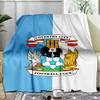 1PC Coven-try Football Club Crest Printed Soft Flannel Blanket Throw for Adult Bedroom Living Room Sofa Camping Travel Fan gifts Christmas Gifts