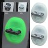 Car Door Lock Buckle Protective Cover Silicone Luminous Pad Anti-Collision Buffering Shock Mute Cushion Absorption Elastic D1J6