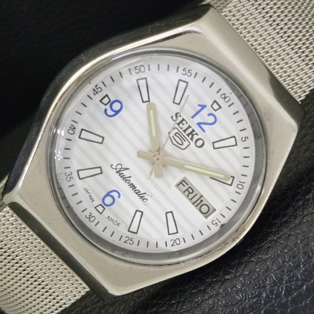 

АВТОМАТИЧЕСКИЕ 6309A ВИНТАЖНЫЕ SEIKO 5 ЯПОНИЯ МУЖСКИЕ ЧАСЫ С ЦИФЕРБЛАТОМ БЕЛОГО ЦВЕТА a701637-5 R206c-a701637