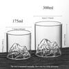 D5 175/300ML Whiskey Soda Glass Cup Bar Juice Beer Beverages Transparent Mountain Viewing Cup Glass Party Wine Glass Water Cup