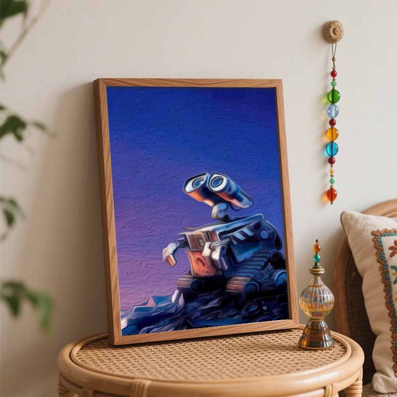 Disney animation digital WallE oil painting diy handpainted coloring painting home decoration gift wall art modern decor canvas crafts