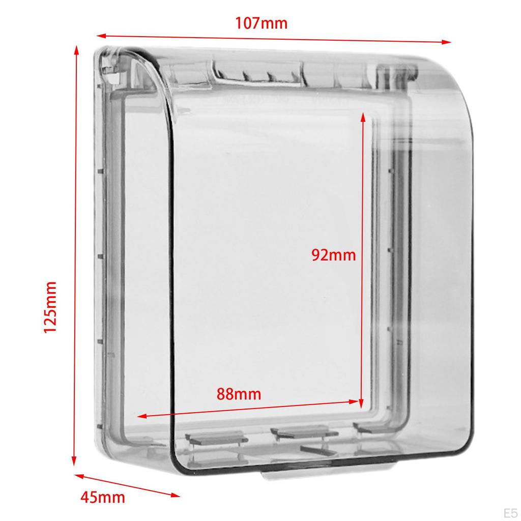 Electric Plug Waterproof Cover Case Protector ,Dustproof PC Outlet Covers for