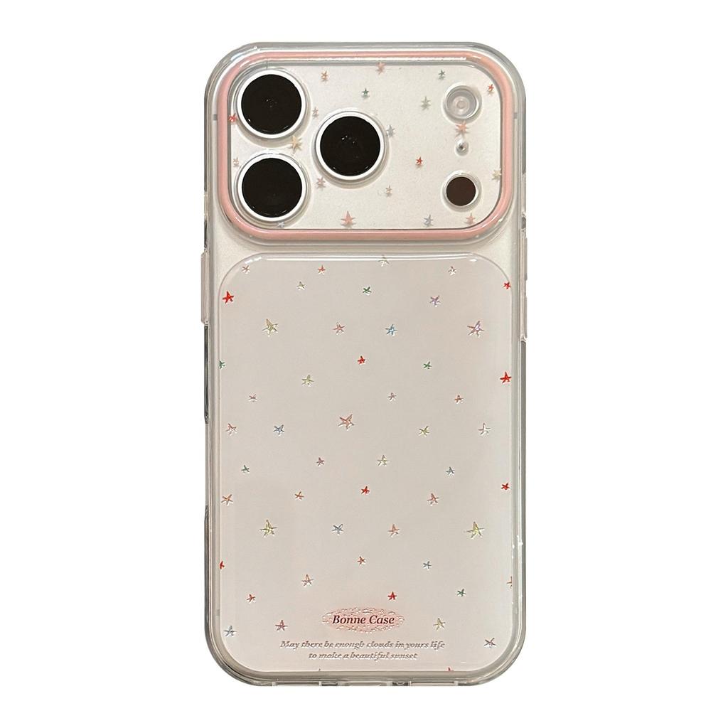 Cover Colorata con Stelline Piccole per iPhone 16, iPhone 17 e iPhone 17 Pro Max