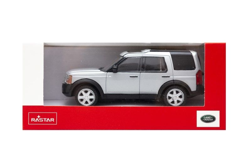 Land Rover Discovery 3 Srebrny Model Auta 1:43 Samochodzik Kolekcjonerski