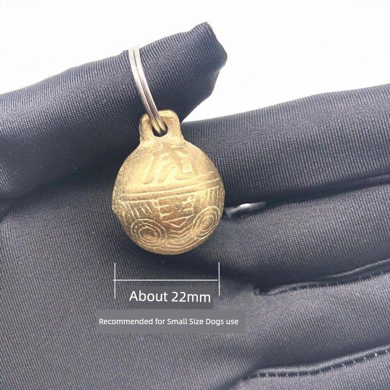 

Собачий колокольчик Товары для питомцев Кошачий латунный колокольчик Колокольчик для тедди/золотистого ретривера Украшение Винтажные аксессуары Подвеска в виде головы тигра M-Medium Copper Bell 22mm