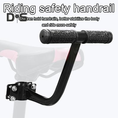 Bicycle Rear Back Seat Cushion Bike Armrest Footrest Handrail Pedals Set Child Bike Safety Seat for Electric Folding Bikes
