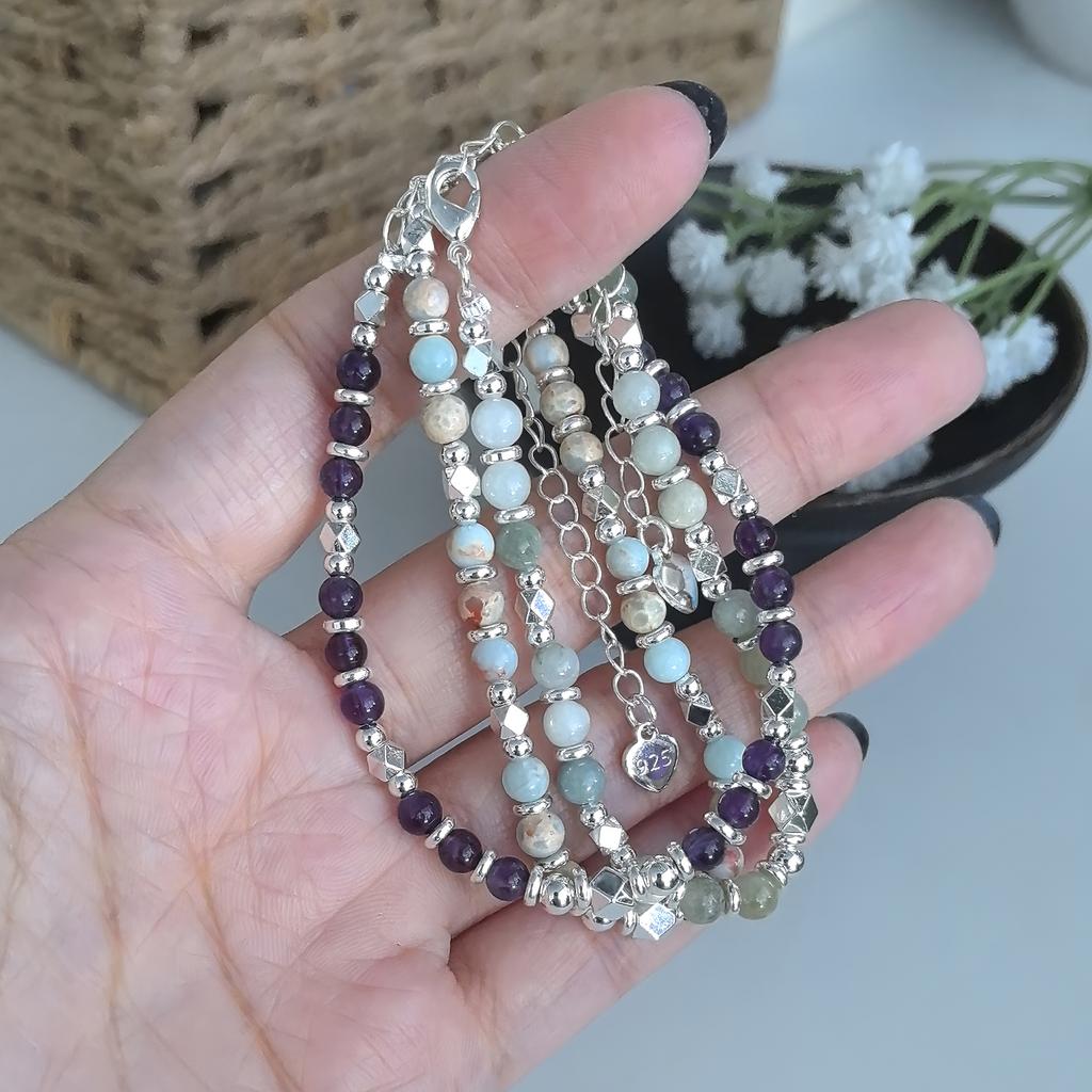 Handcrafted Bohemian-style Beaded Bracelet The Perfect Summer Accessory Adjustable Sizing Designed Exclusively for Women