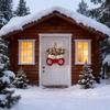 Weihnachtsgirlande Kreativer Handschuhförmiger Künstlicher Blumenkranz Fenster Tür Tor Weihnachtsdekorationen Weihnachten Neujahr Dekorationen