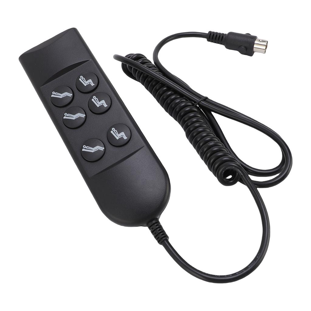 Lift Chair Controller 6 Keys Power Lift Sofa Chair Hand Control with 5 Pin Connector for 2 Motor Electric Recliner