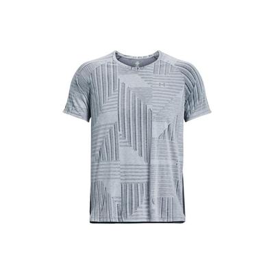 Spliced Stripe Crew Neck Short Sleeve T-Shirt Men Tops Blue 1376516-465