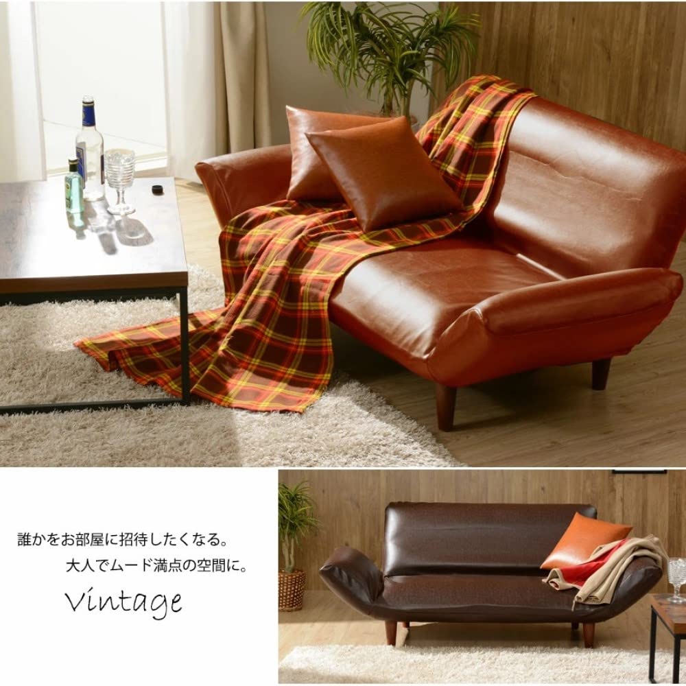 Cellutane Sofa Cover, Wa-Raku No Goku, 2-Seater, Denim-Style Ash Gray, D01f-606GRY