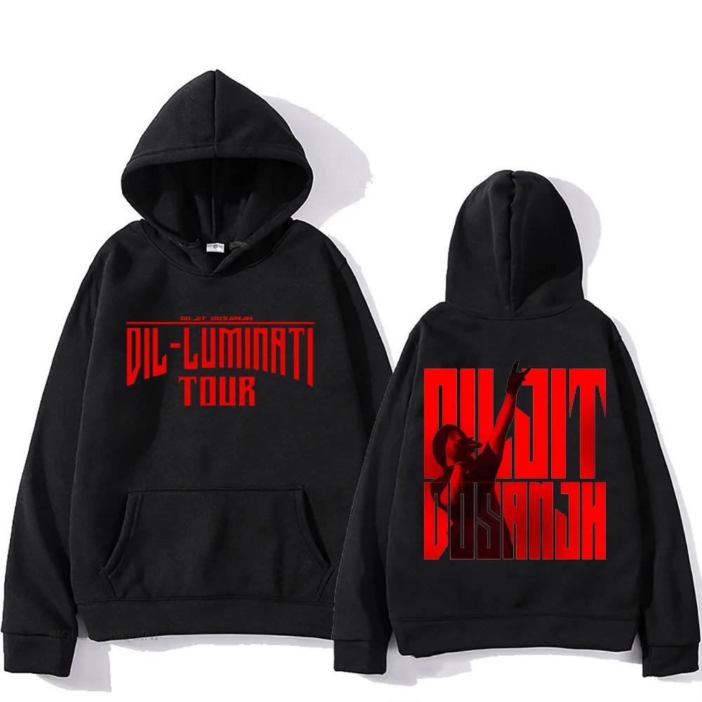 Dil-Luminati Tour 2024 Diljit Dosanjh Hoodie für Herbst/Winter Rock Heavy Metal Sweatshirt Unisex Fleece Kleidung Vintage Hoody