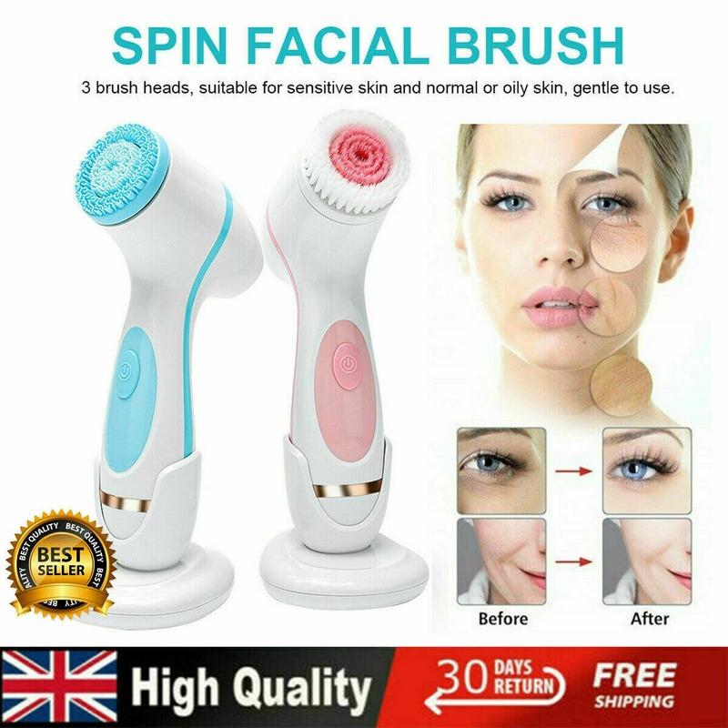 Electric Silicone Cleansing Brush Ultrasonic Facial Pore Cleaning Tool Beauty Instrument