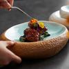 Creative Ceramic Dinner Dishes Household Oval Tableware Snack Dessert Trays Modern Hotel Restaurant Steak Plates Pasta Plates