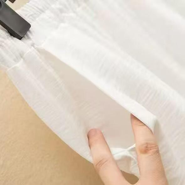 Ice Silk Cotton Linen High-Waist Wide-Leg Pants for Women - Summer 2026 Collection