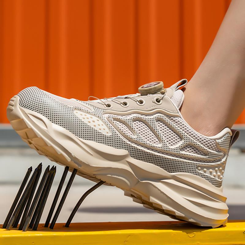 Modne Buty Bezpieczeństwa Dla Kobiet Mężczyzn Oddychające Trampki Robocze Damskie Buty Ze Stalowym Podnoskiem Buty Ochronne Odporne Na Przebicie Lekkie