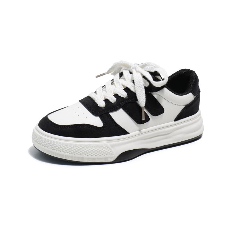 

Женская спортивная обувь на плоской подошве с нескользящими кроссовками для женщин, теннисная весенняя повседневная модная женская вулканизированная обувь на толстой подошве 40