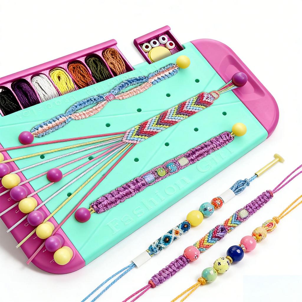 Arts and Crafts Children's Jewelry Making Kit Christmas Birthday Gift - Easy Bracelet Maker