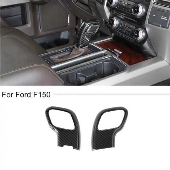 Carbon Fiber Gear Shift Head Knob Cover Trim For Ford F150 2015-2020 Accessories