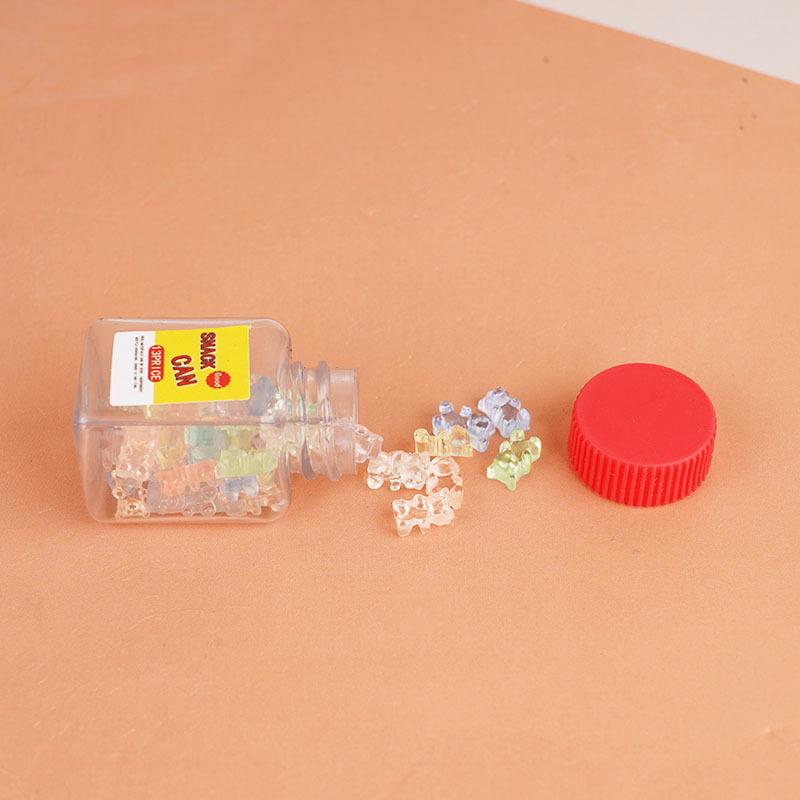 1/12 Dollhouse Kitchen Decorations, 10Pcs Miniature Empty Candy Jars, Simulation Snack Bottle Pretend Play Toys