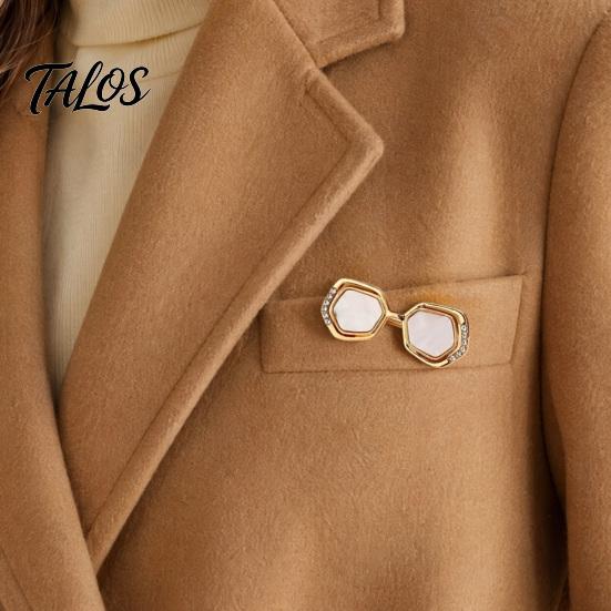 Sturdy Metal Pin Mini Glasses Shape Brooch, Alloy Lapel Pins, Decorative Brooch Pin, Long-lasting Eyeglass Versatile Clothing Accessories for