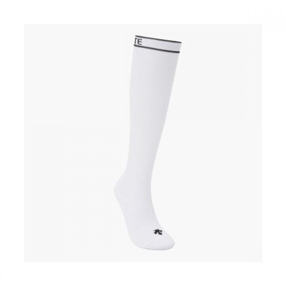 

Гольфы женские DeScente Golf S basic Logo Point до колена BWTGBrightWhite/FR
