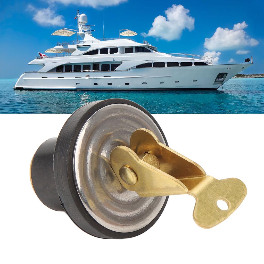 Brass Drain Plug Rugged Rustproof Strong Ing Compression Drain Plug for Boat Marine Sinks Beams Baitwells