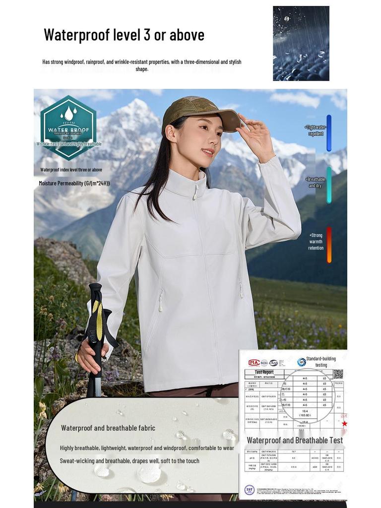 YKK Zipper Stand Collar Waterproof Windbreaker Jacket 6610 - Spring & Autumn Style