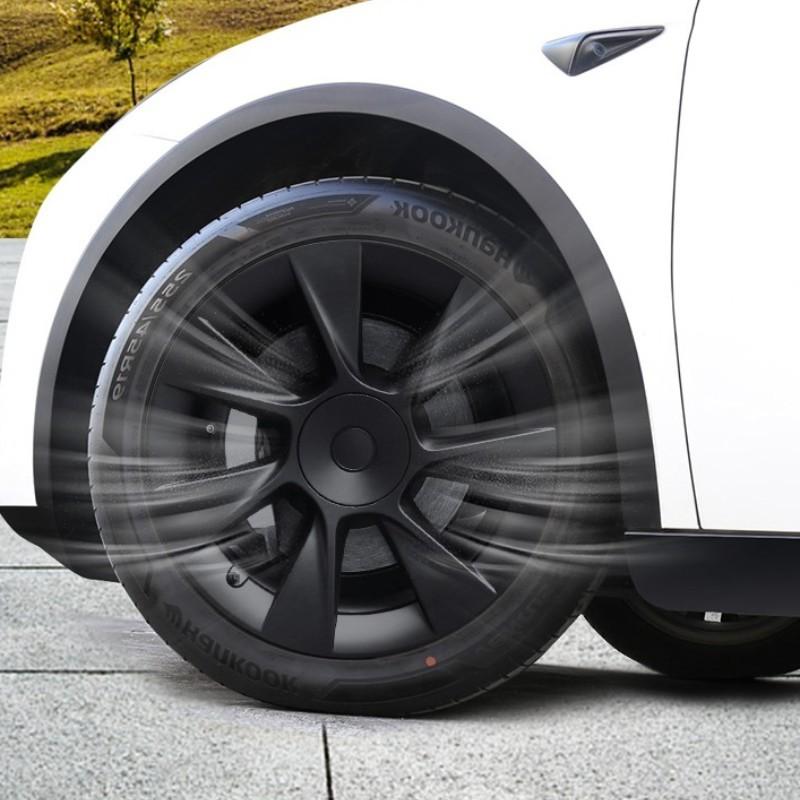 4PCS Wheel Caps for Tesla Model Y 2018-2024 Automobile Replacement 19 Inch Hubcap Performance Hub Cap Full Rim Cover Accessories
