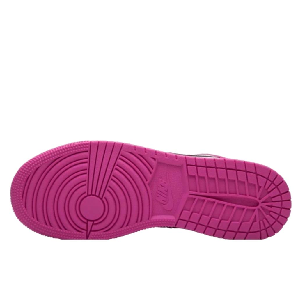 Air Jordan 1 Low Black Active Fuchsia