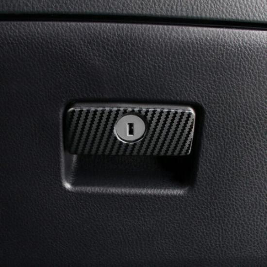 For Toyota Highlander Co-Pilot Handle 2014- Steel Carbon Fiber Cover Trim