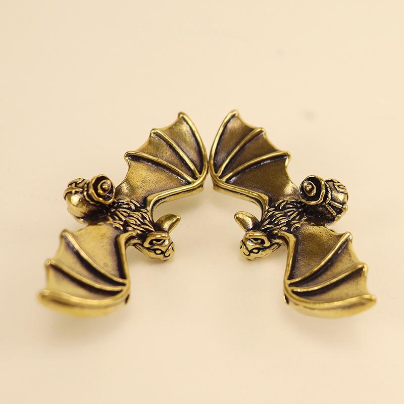 Small Brass Bat Ornament: Handmade Gift and Popular Night Market Item