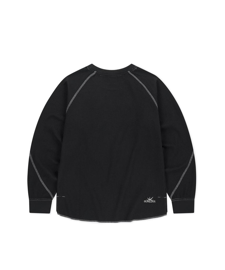 Sseonleobeutueo Aero Waffle Ls Tee Black