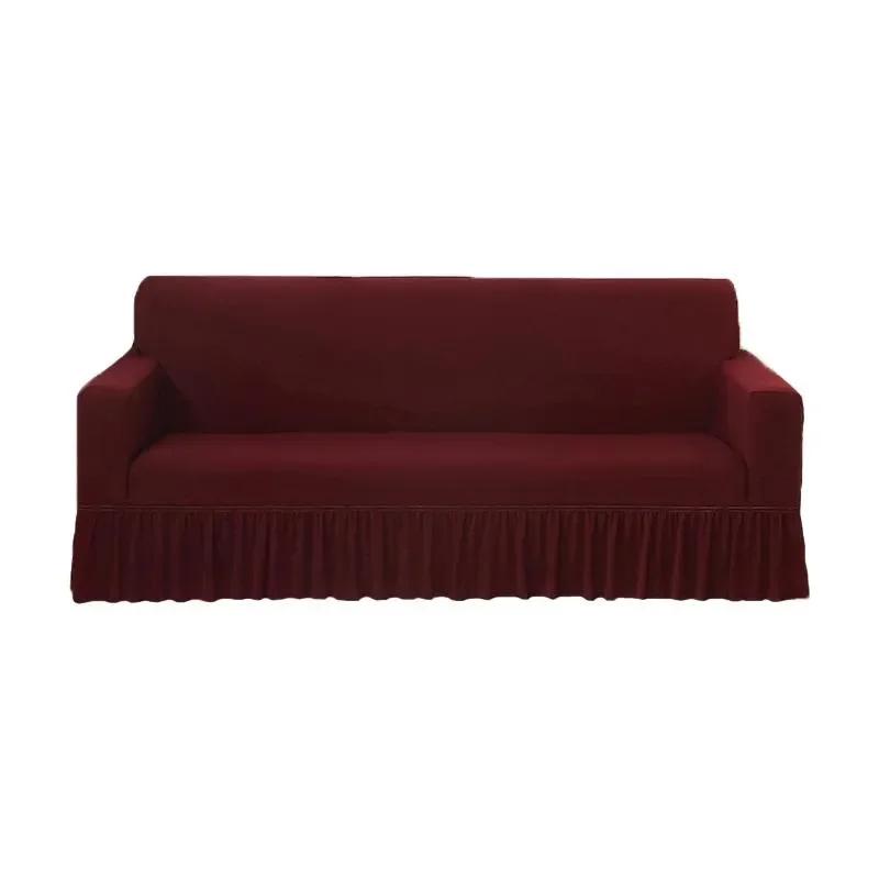 Seasons Elastic Fustă Cotieră Dublă Husă de Sofa 1/2/3/4 Huse de Sofa Huse de Sofa pentru Living Canapea Fundas De Sofa