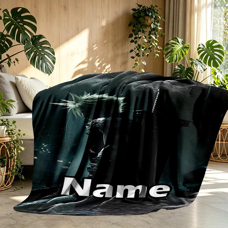 Custom Name Personalized Final Fantasy Print Blanket, Home Decor, Bedroom, Sofa, Camping, Couch, Gifts for Birthday ChristmasEnthusiasts