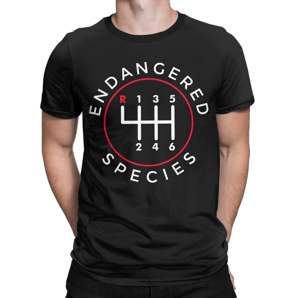 Gefährdete Arten Schaltgetriebe Schalthebel 6-Gang T-Shirts für Herren T-Shirts Rundhals T-Shirts Kurzarm Oberteile Sommer