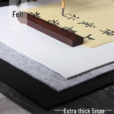 Bloc de calligraphie en laine australienne - Feutre épaissi pour la pratique de la calligraphie et de la peinture avec grille en papier Xuan