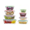 Stackable Glass Meal Prep Containers Airtight Seal Food Storage Box for Kitchen Refrigerator