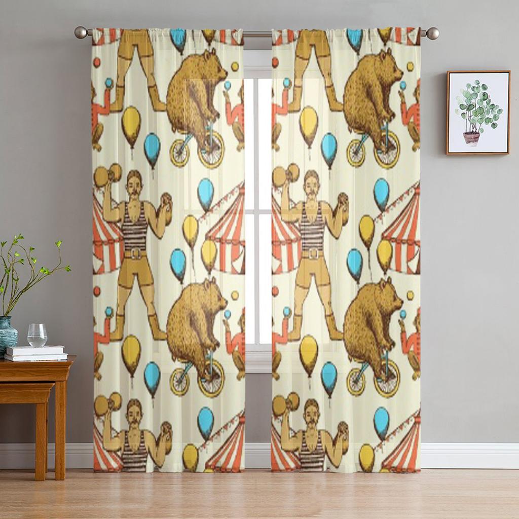 Afrikanische Frau im ethnischen Stil, transparente Tüllvorhänge für Wohnzimmer, Schlafzimmer, Küchendekoration, Voile-Organza-Vorhänge