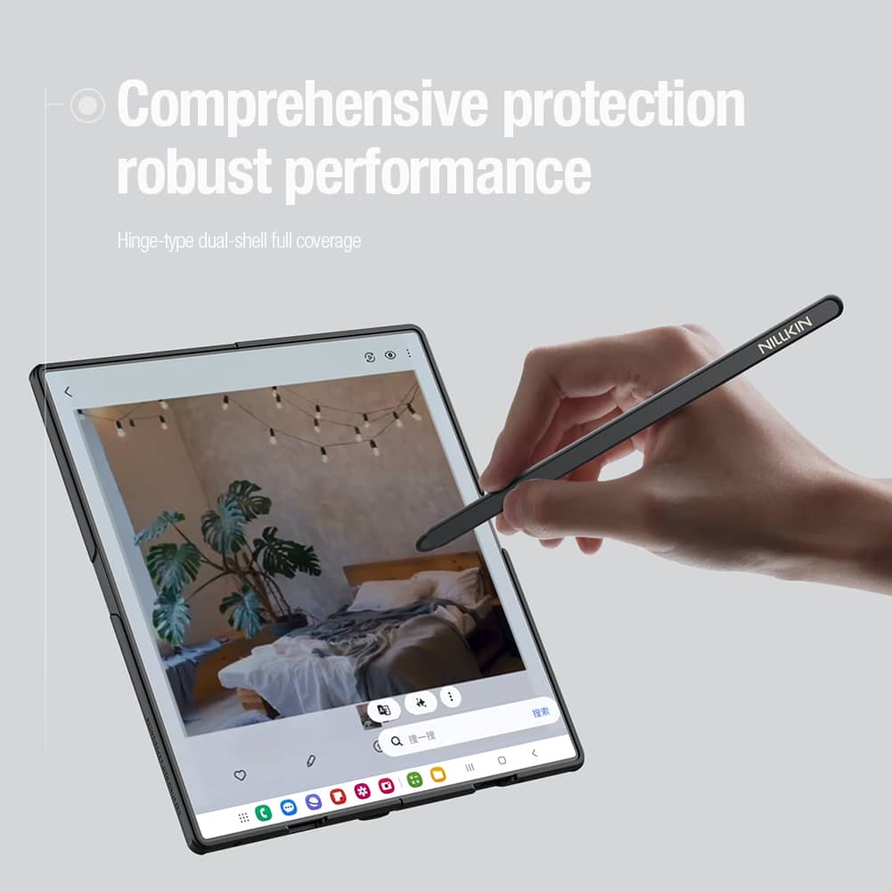 Nillkin Pouzdro pro Samsung Galaxy Z Fold 7 5G Super Frosted Shield Magnetický Matný Kryt s Magsafe Tvrdý PC Kryt s Plnou Ochrano