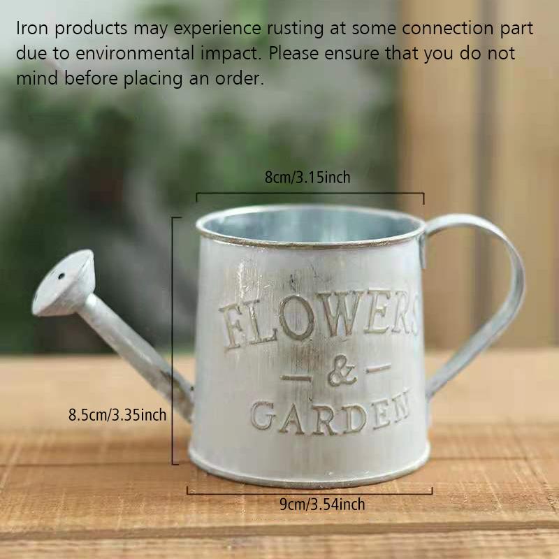 

Винтажный железный горшок для полива садовых растений ваза для цветов подвесное ведро для растений на балконе украшения для дома и сада A