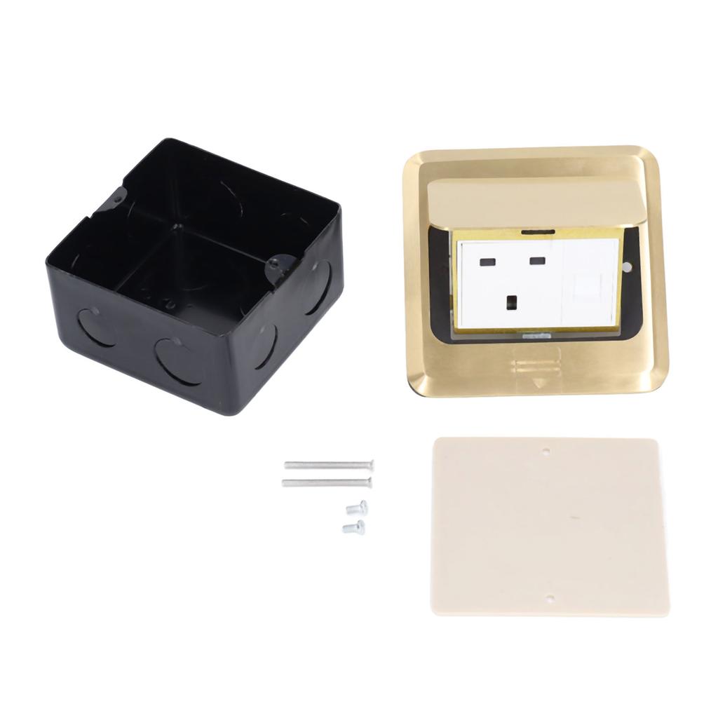 Pop Up Socket Table Power Outlet Receptacle UK Standard with Network Interface 250V