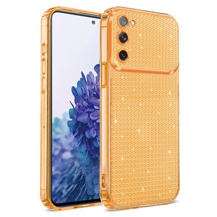 Sparkling Diamond Glitter Airbag Phone Case For Galaxy S23 FE 5G, Rhinestone Shockproof Protective Cover