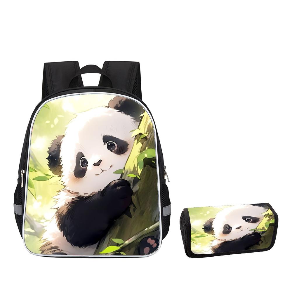 Stampa ad Alta Definizione Panda Alto Valore Attraverso il Confine Protezione Bordo Grande Capacità Tempo Libero Cancelleria Custodia Astuccio Due Set