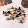 10Pcs/set Small Flower Hair Claw Clips for Women Girls Matte Rectange Jaw Clips Semicircle Barrettes for Thin Hair